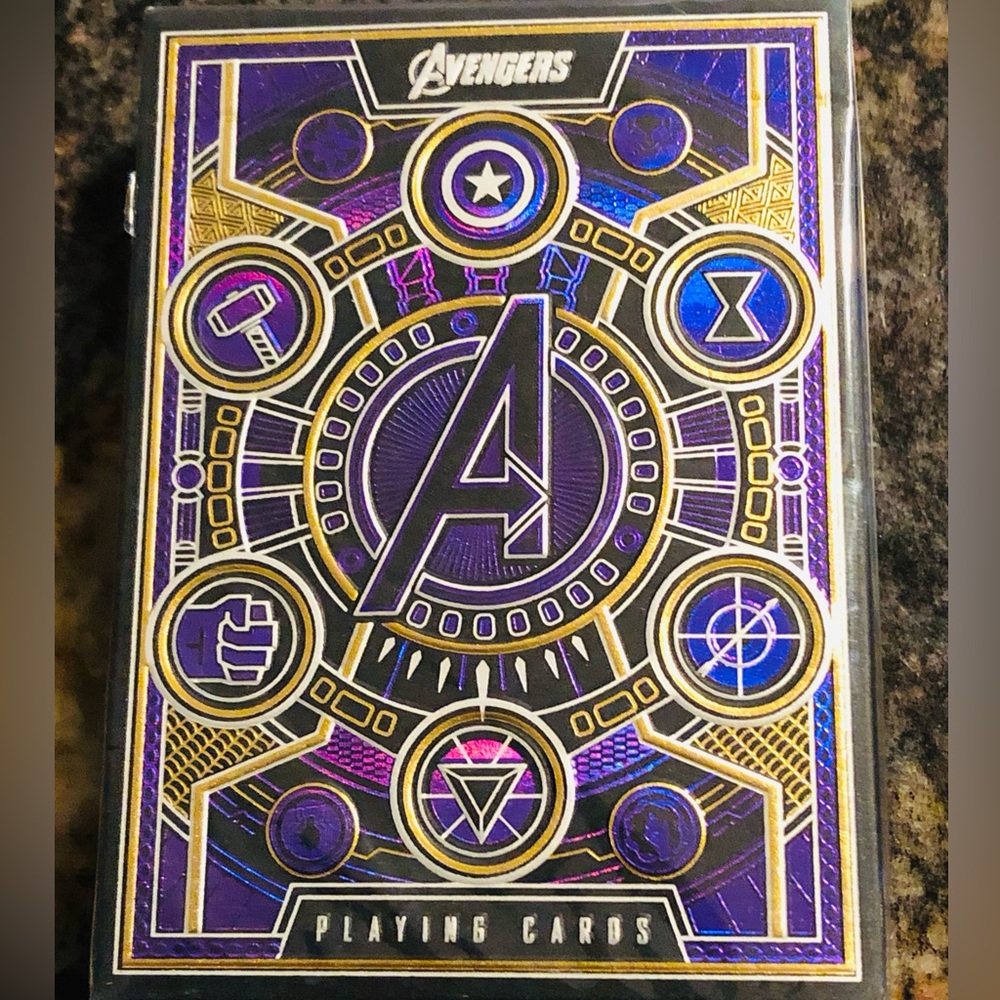 Collector’s Playing Cards - Theory Purple Edition  - Avengers, NWT